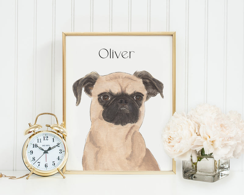 Personalized Brussels Griffon Fine Art Prints
