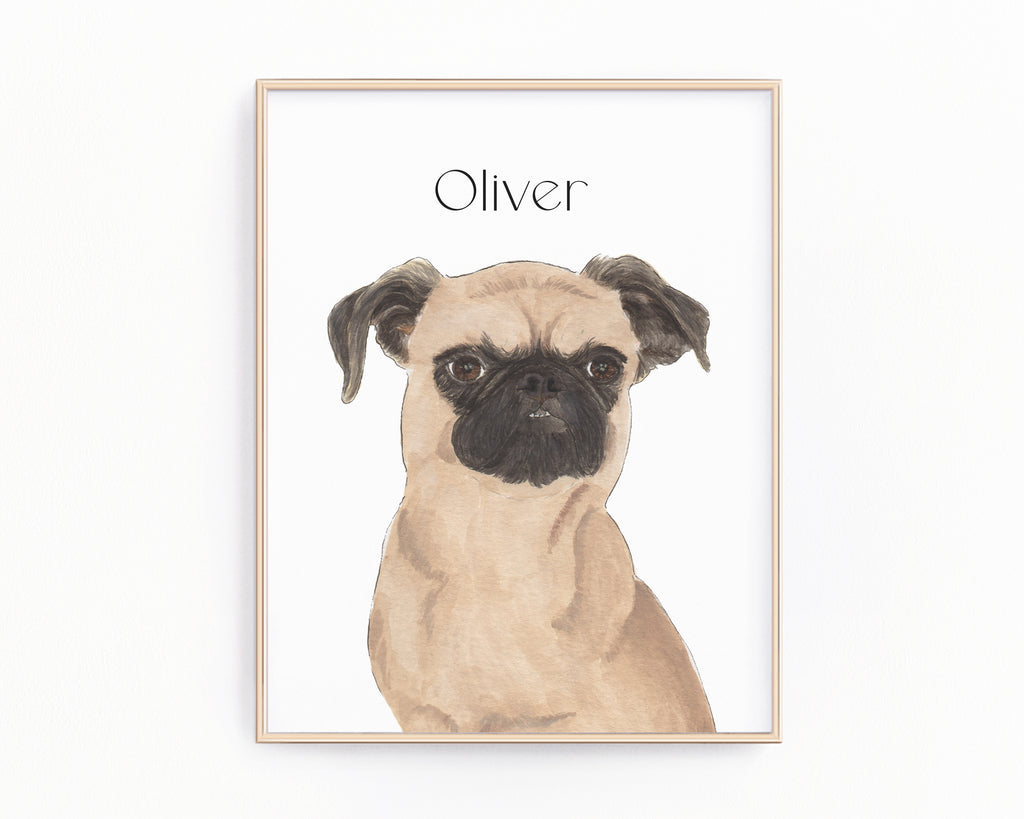 Personalized Brussels Griffon Fine Art Prints