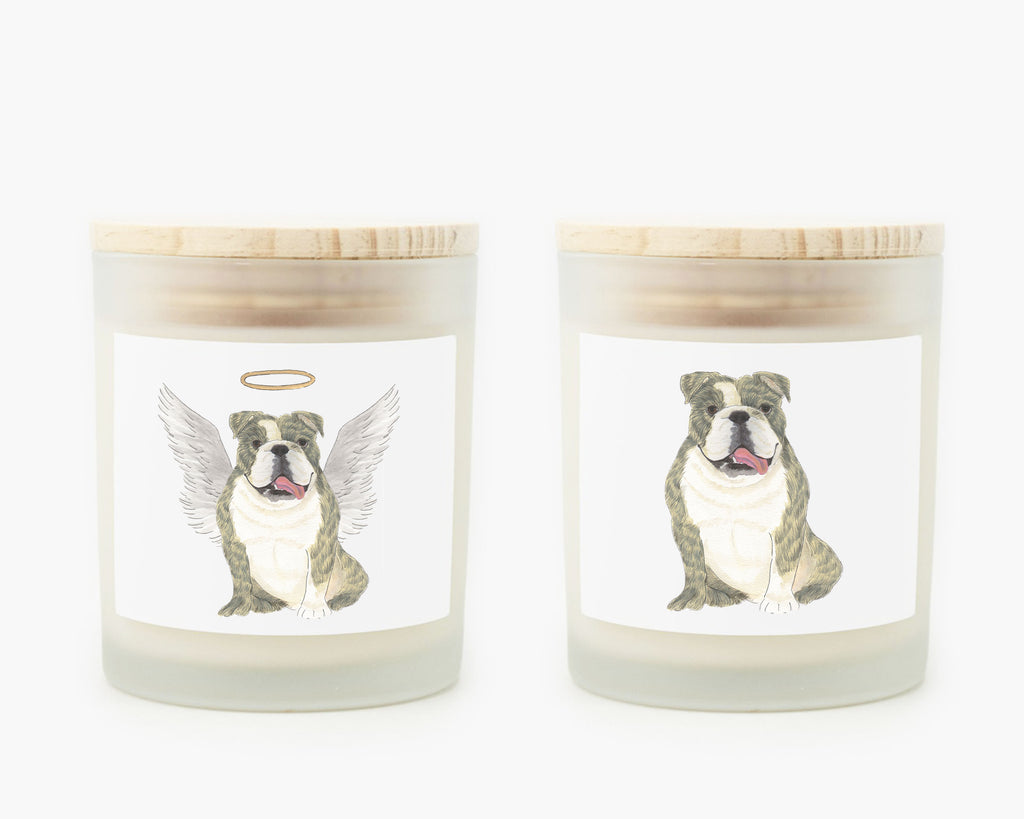 English Bulldog (Brindle) Candle