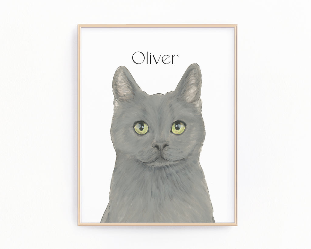 Personalized Chartreuse Cat Fine Art Prints