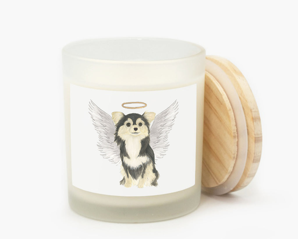 Chihuahua (Long Haired, Tricolor) Candle