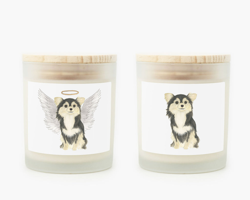 Chihuahua (Long Haired, Tricolor) Candle