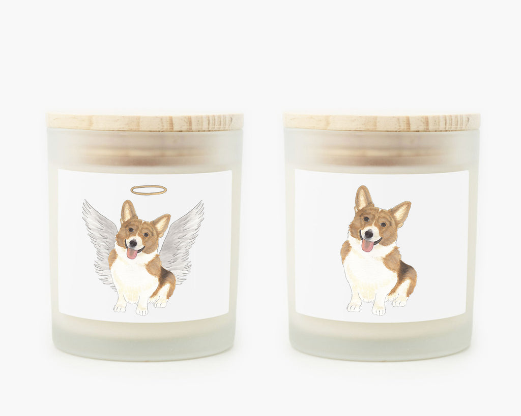 Corgi (Red & White) Candle