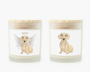Dachshund (Smooth, Cream) Candle