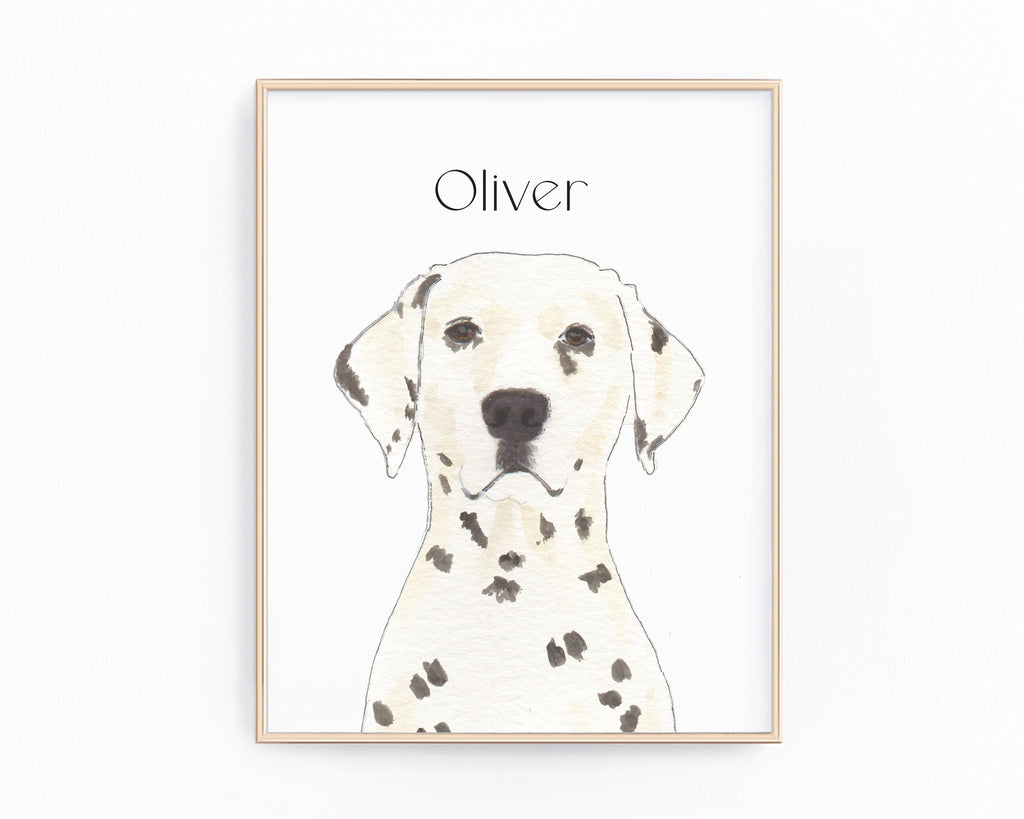 Personalized Dalmatian Fine Art Prints