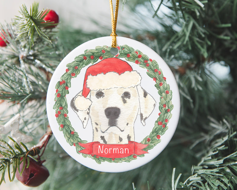Personalized Dalmatian Christmas Ornament