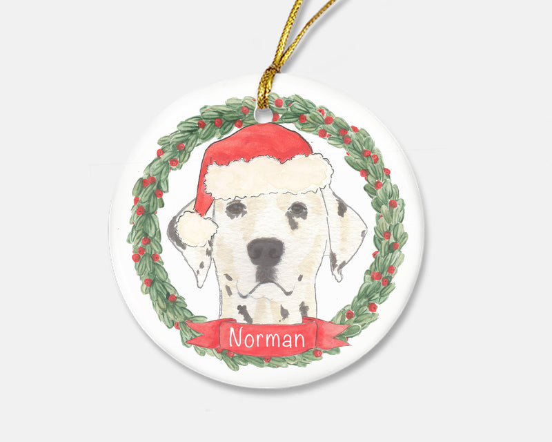 Personalized Dalmatian Christmas Ornament
