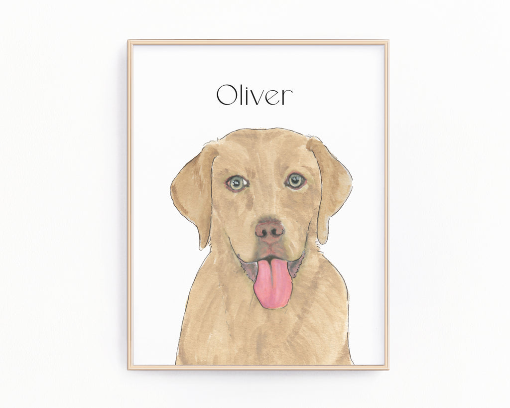 Personalized Labrador (Dudley) Fine Art Prints