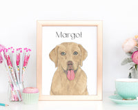 Personalized Labrador (Dudley) Fine Art Prints