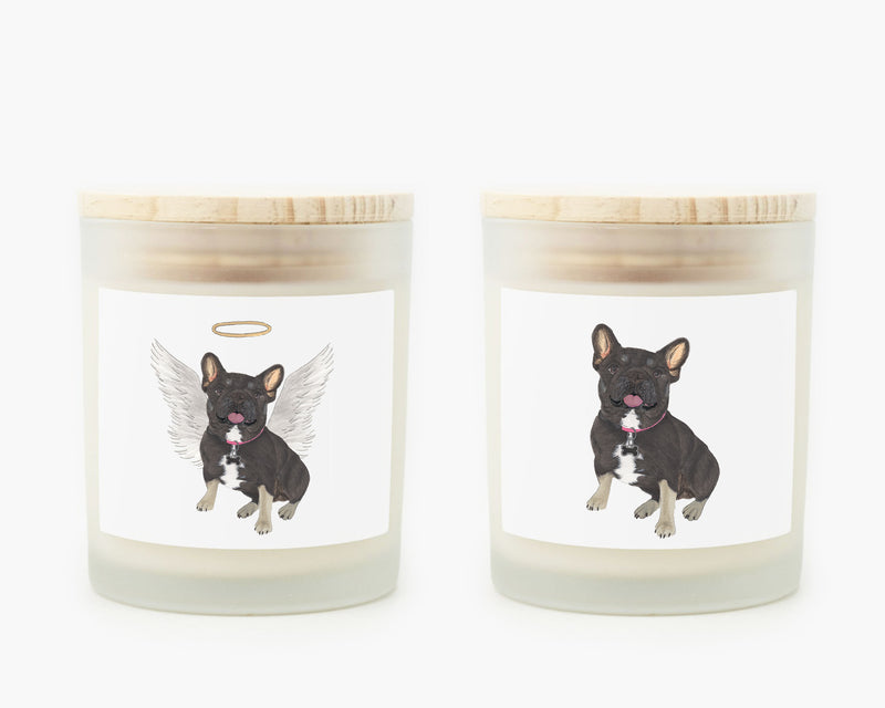 French Bulldog (Black & Tan Tricolor) Candle