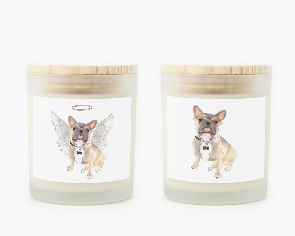 French Bulldog (Blue Fawn Tricolor) Candle