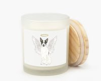 Heeler / Cattledog (Black & White) Candle