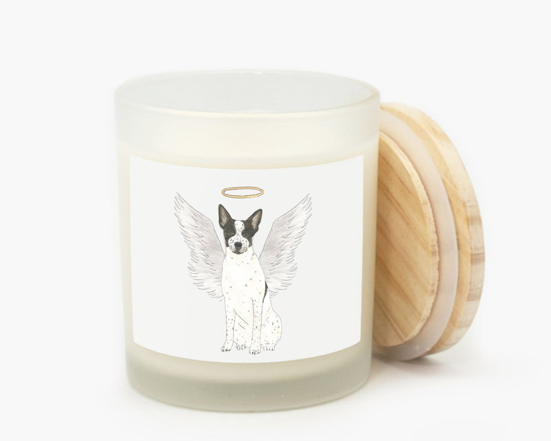 Heeler / Cattledog (Black & White) Candle