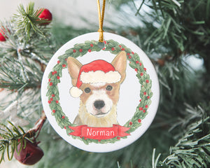 Personalized Australian Cattledog (Red) Christmas Ornament