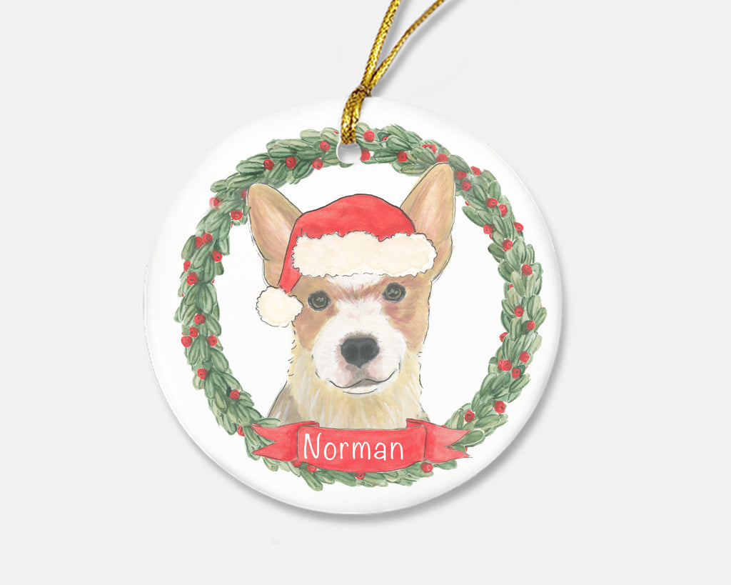 Personalized Australian Cattledog (Red) Christmas Ornament