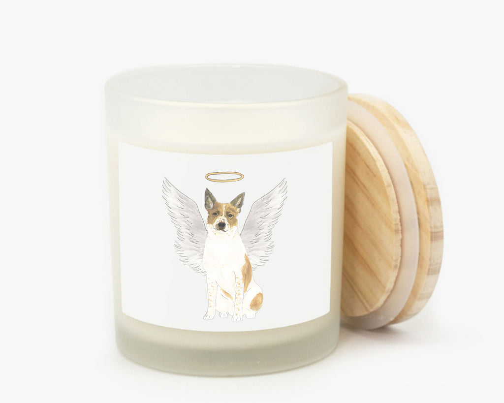 Heeler / Cattledog (Red & White) Candle
