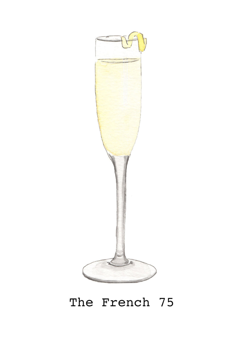Watercolor Cocktail Fine Art Prints
