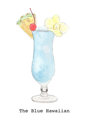 Watercolor Cocktail Fine Art Prints