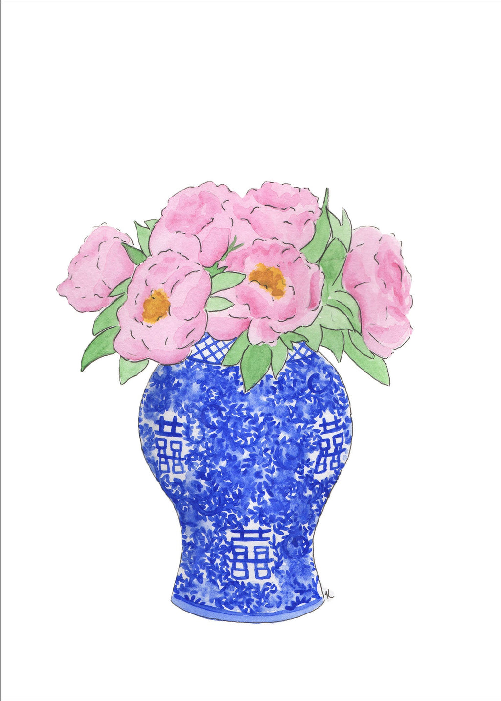 Florals in Chinoiserie Fine Art Prints
