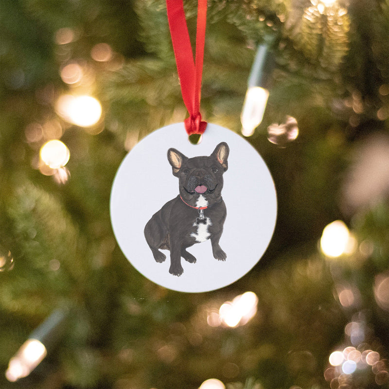 Personalized French Bulldog Christmas Ornament