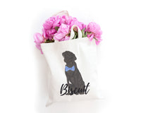 Personalized Labrador (Back) Tote Bag