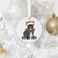 Personalized French Bulldog Christmas Ornament