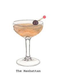 Watercolor Cocktail Fine Art Prints