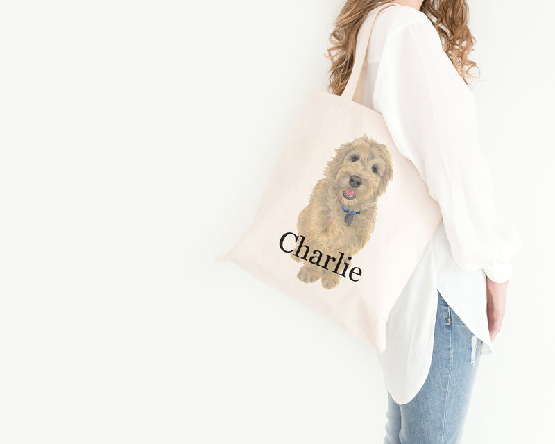 Personalized French Bulldog (Black & Tan Tricolor) Tote Bag