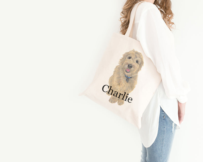 Personalized Wheaten Terrier Tote Bag
