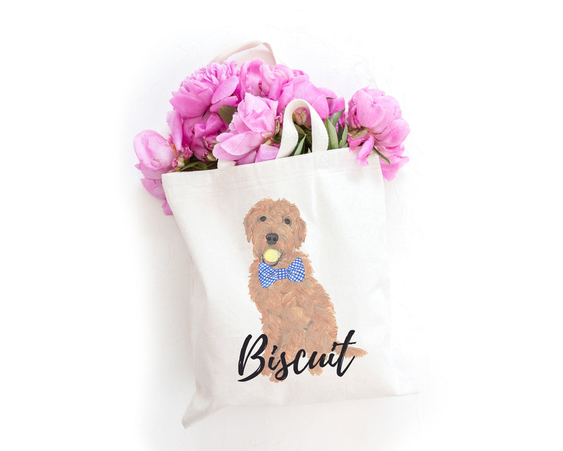 Personalized Golden Doodle Tote Bag