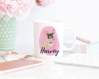 Personalized French Bulldog (Masked) Ceramic Mug
