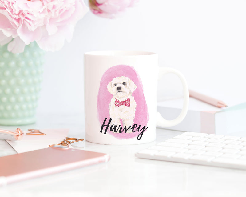 Personalized Bichon Ceramic Mug