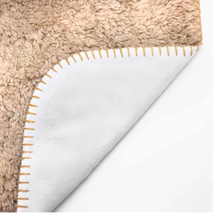 Personalized French Bulldog (Fawn / Cream) Sherpa Throw Blanket