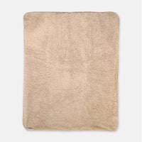 Dachshund (Long Haired, Cream) Sherpa Throw Blanket