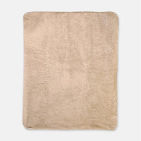 Personalized White Floof Sherpa Throw Blanket