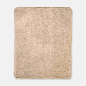 Personalized White Floof Sherpa Throw Blanket