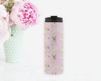 French Bulldog (White / Pied) Travel Coffee Mug
