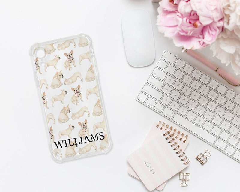 Personalized Fawn / Cream French Bulldog Cell Phone Case