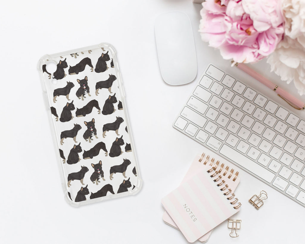 Personalized Black & Tan Tricolor French Bulldog Cell Phone Case