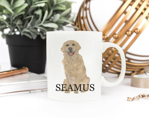 Personalized Golden Retriever Ceramic Mug