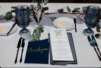 Custom Wedding Crest Menu