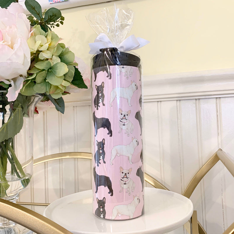 Blue Fawn Tricolor French Bulldog Travel Coffee Mug