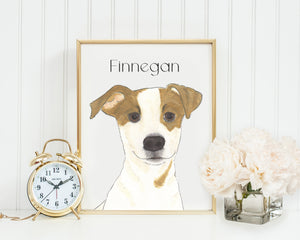 Personalized Jack Russell Terrier Fine Art Prints