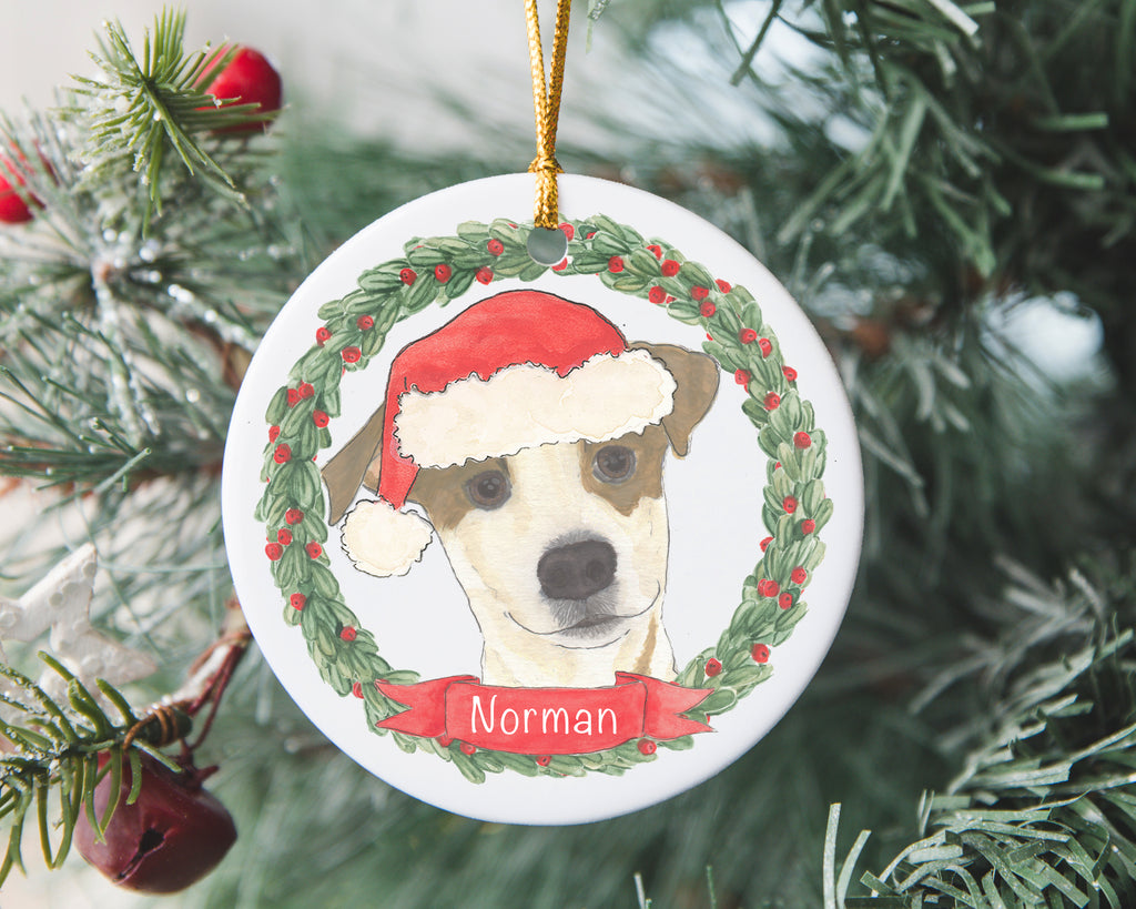 Personalized Jack Russell Christmas Ornament