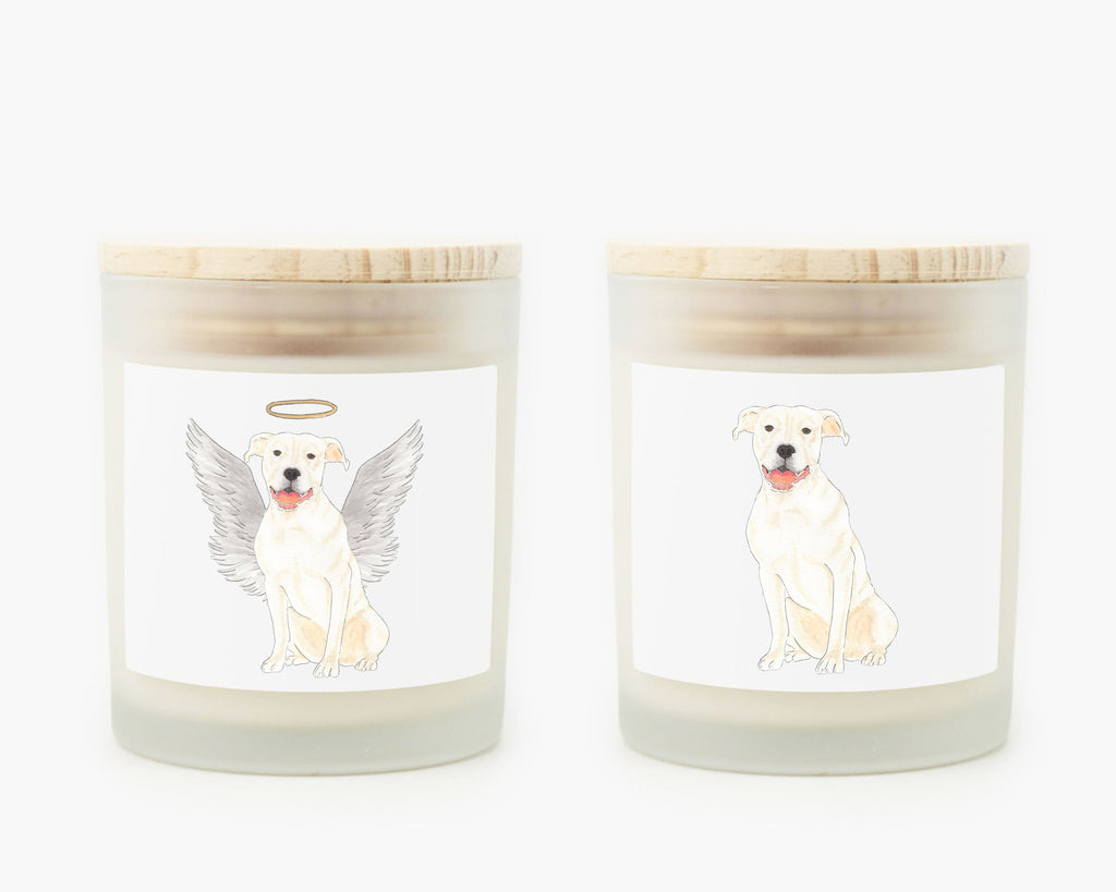 Pitbull (White) Candle