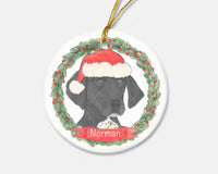 Personalized German Shorthaired Pointer (Black & White) Christmas Ornament