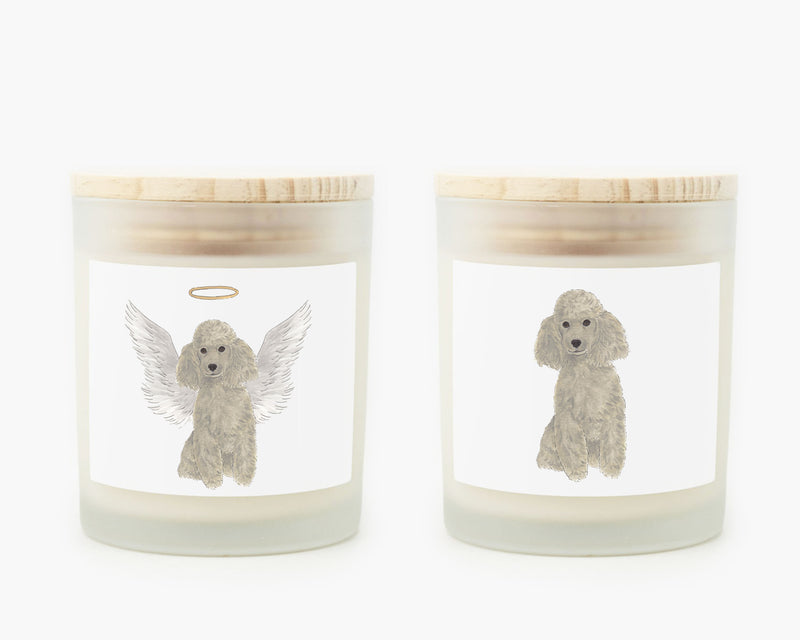 Poodle (Grey) Candle