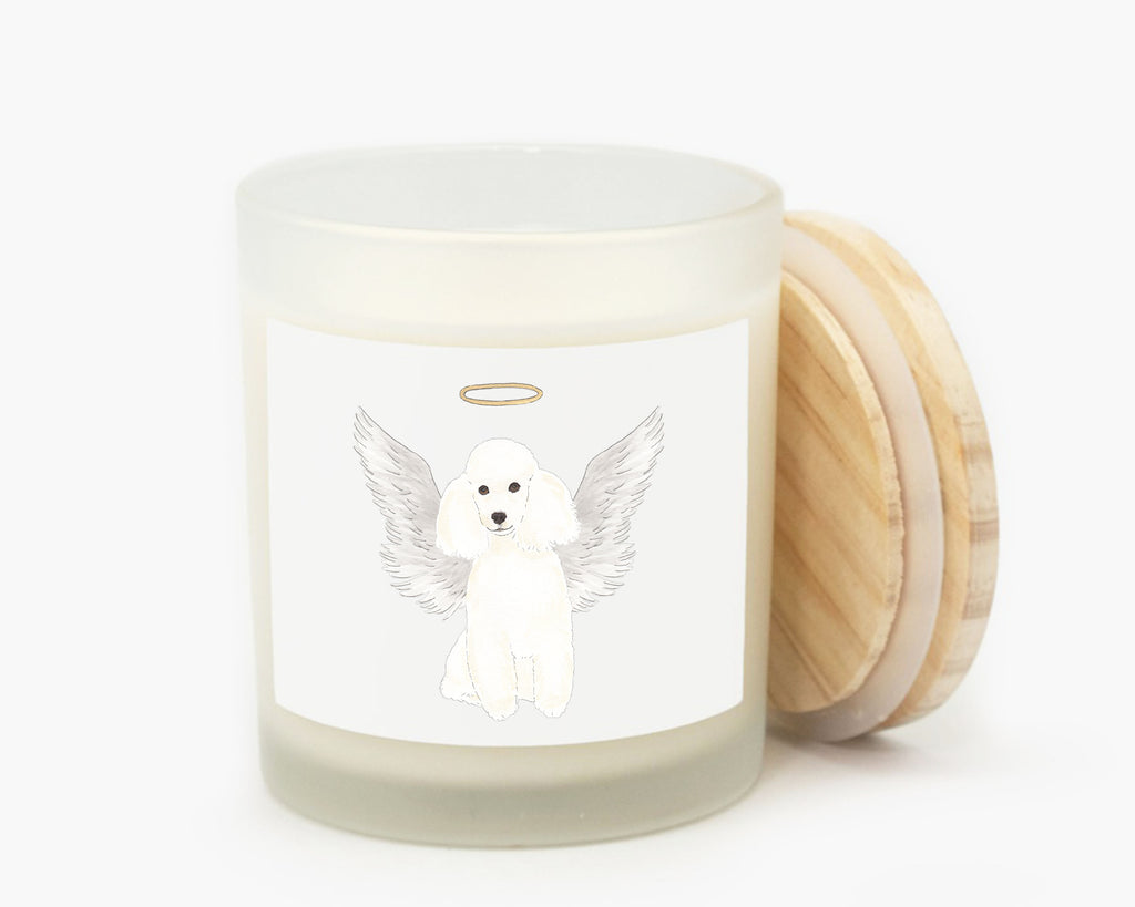 Poodle (White) Candle