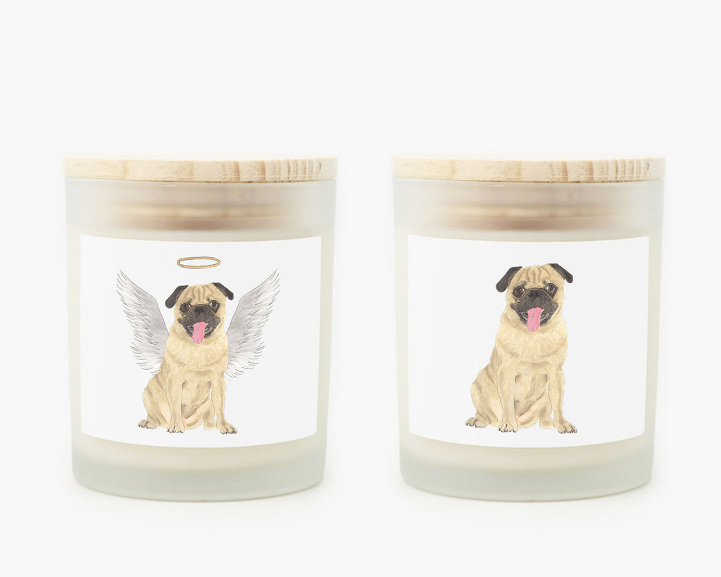 Pug Candle