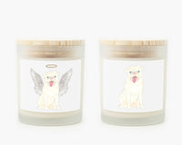 Pug (White) Candle